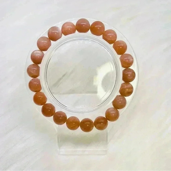 Orange Moonstone Crystal Bracelet - Picture 1 of 6